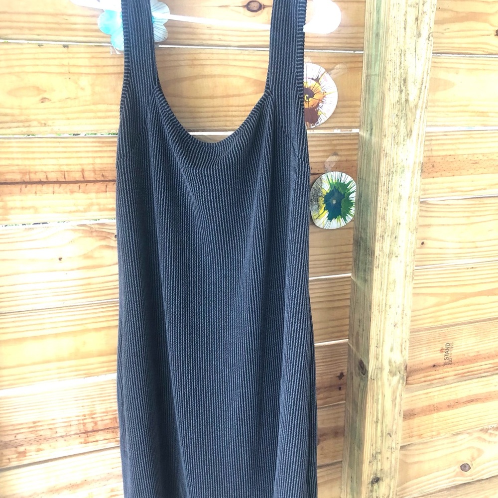 Love Gray Ribbed  Dress